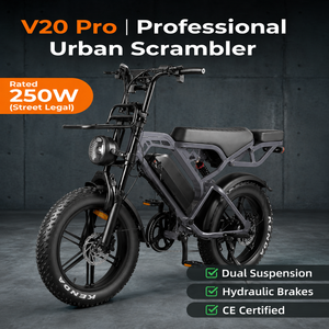 Bicicleta Eléctrica para Adultos QMWHEEL OEM ODM, 20 Pulgadas, Neumáticos Anchos, Dos Asientos, con Suministro en Europa, Países Bajos y Australia - Product Image 1