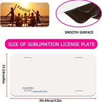 Plaque Métallique Personnalisée en Aluminium pour Impression par Sublimation DIY, Taille Personnalisée, Plaque d'Immatriculation de Voiture par Transfert Thermique, Impression par Transfert Thermique