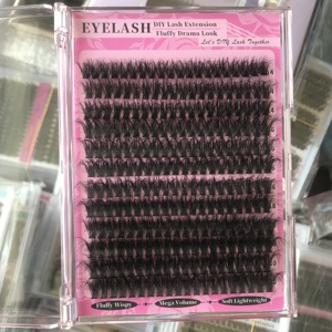 (Nhà máy trực tiếp cung cấp) bán buôn 200D DIY 8-16 mét cá nhân DIY cụm Lash biểu tượng tùy chỉnh trước cắt phân đoạn mở rộng lông mi - Product Image 2