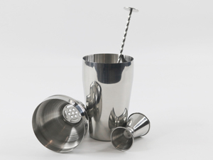 Haute qualité 3 pièces en acier inoxydable Bar ensemble Cocktail Shaker boisson Shaker mesure Jigger mélange cuillère barman pour débutant - Product Image 3