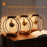 Jam Hadiah Anak-Anak Desain Art Deco ALEO Berkualitas Tinggi Lampu Malam LED Sensor Sentuh Port Pengisian USB Ramah Lingkungan Logam