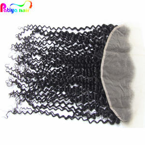 カーリーヘアHDスイスフロントクロージャー安い生インド人毛13*4フロントレース透明リアルHD正面 - Product Image 4