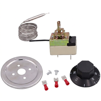 Thermostat capillaire, interrupteur de contrôle de température, sonde en acier inoxydable, AC 250V 50-60Hz pour friteuse