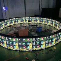 Pantalla LED Flexible para Interiores X,X, Hermoso Efecto Curvo, Video Wall LED para Renovación de Interiores de Hoteles