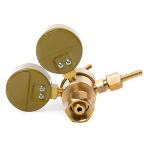 Régulateur double manomètre compact pour acétylène, oxygène, découpe et soudage au laiton, pour gaz GPL, hélium, propane, CO2 - CGA200 & CGA540 - Product Image 5