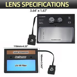 Máscara de Soldadura Eléctrica con Atenuación Automática Solar, Color Real, Gorra de Soldador, Protector de Ojos, Herramienta de Corte por Plasma - Product Image 5