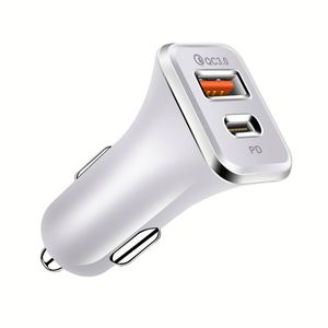 Universal 38W Car Charger for Phone Quick Charge 3.0 Fast Charging Car 2 Port USB-<b>C</b> Charger <b>Adapter</b> - Product Image 4