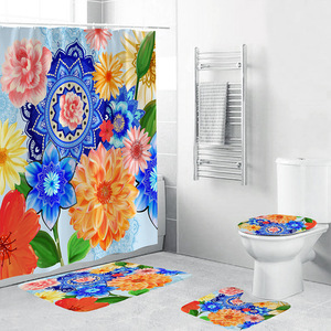 Style bohème 3D impression numérique Polyester imperméable et moisissure <span class=keywords><strong>rideau</strong></span> de <span class=keywords><strong>douche</strong></span> toilette salle de bain <span class=keywords><strong>rideau</strong></span> de <span class=keywords><strong>douche</strong></span> R2244 - Product Image 5