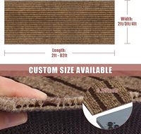 Waterproof Non-Slip Kitchen Mats and Rugs Polyester Ribbed TPR Kitchen Sets