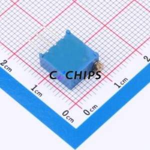 Resistencia Ajustable/Potenciómetro 3296W-101, Componente de Orificio Pasante (THT)-3P, 9.5x4.8mm, Resistencia de 100 Ohmios, 10%, 500mW, 250ppm ℃ - Product Image 2