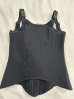 Gilet gainant intégral pour femme, corset à bretelles réglables, 21 baleines en acier flexibles, fermeture à 3 niveaux à agrafes, bande élastique en V