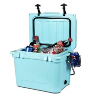 Porte-gobelets isotherme Feiya en métal, PE 50L, écologique, moderne, portable, rotatif, résistant à l'eau