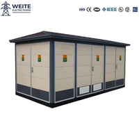 11kV Kompakt Kutu Tipi Trafo Merkezi IEC Sertifikalı Prefabrik Trafo İstasyonu Üç Fazlı 100kVA 480V Yüksek Gerilim Açık Hava CE