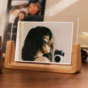 Manufacturer Custom Wholesale <b>Table</b> <b>Walnut</b> Picture Frame U-Shaped Creative Acrylic Photo Frame - Product Image 2