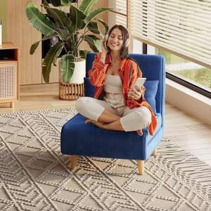 เก้าอี้นอนแบบ3 in-1เตียงเก้าอี้แปลงสภาพเตียงโซฟาพร้อมพนักพิงปรับได้พิเศษเก้าอี้โซฟาเตียง - Product Image 2