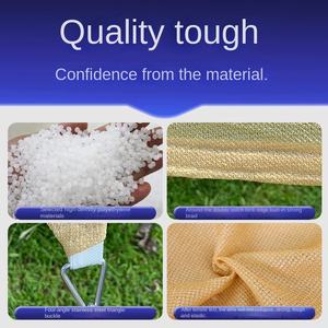 Buitenzonwering van HDPE ademend textiel, vierhoekig driehoekig voor binnenplaats en tuin - Product Image 4