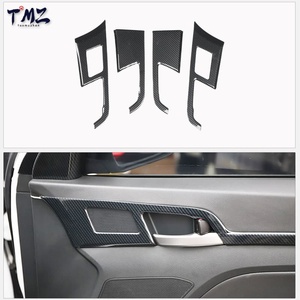 Full Set Interior Carbon Fiber Look Trim Sticker TMZ for Santa Fe DM 2013-2018 LHD Center Console Dashboard <strong>Door</strong> Accessories - Product Image 3