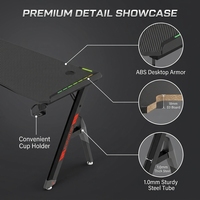 Bureau d'ordinateur ergonomique AOR, table de jeu dédiée aux compétitions e-sportives, vente en gros d'usine, personnalisable et sur mesure