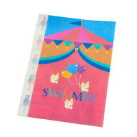 Vente d'usine Logo personnalisé A4 L-Shape PP Dossier Divers largement utilisé Fourniture de documents scolaires avec logo imprimé