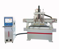 Routeur CNC 4 axes 1325 pour le travail du bois, avec DSP, NC Studio, Mach3, Syntec, panneau PLC, servomoteur, broche 6KW, haute précision