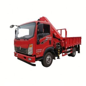 Grúa de Brazo Articulado Sinotruk 4*2, 5T, Pluma de 3-4 Secciones, Placa Amarilla para Elevación de Materiales de Construcción en Jardines - Product Image 1