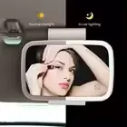 Espelho de maquiagem com luz de preenchimento para carro, viseira automática, espelho cosmético com luzes LED, novo produto