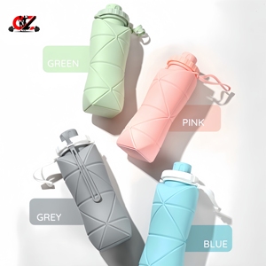 Botella de Agua CZFIT Personalizada, Plegable, para Gimnasio, Escuela, Viajes, Deportes, de Plástico y Silicona, para Niños, Unisex - Product Image 3
