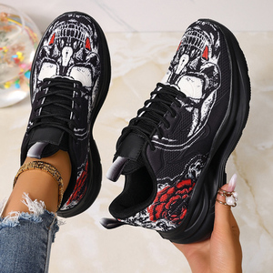 Chaussures de sport pour femmes, baskets de course athlétiques à plateforme, design personnalisé, style chunky, pour l'été et la marche - Product Image 3