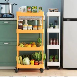 14.5/22.3cm wide <b>kitchen</b> storage <b>rack</b>, small size bathroom narrow gap storage <b>rack</b>. - Product Image 3
