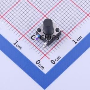 TS-1095PS-A11B3-C3D2 Tactile Switch SMD-4P,6x6mm Switch Single Pole Single Throw Round Button 2.5N Vertical Mount - Product Image 1