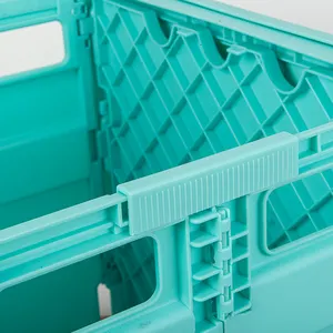 Carrito de compras plegable para el hogar con logotipo personalizado, carrito pequeño grande de plástico portátil cuadrado - Product Image 4