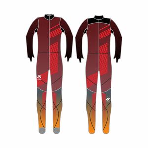 Combinaisons de <span class=keywords><strong>ski</strong></span> de <span class=keywords><strong>luge</strong></span> unisexes en spandex/polyester imperméables à séchage rapide avec impression par transfert thermique - Product Image 3