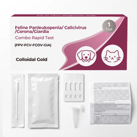 Test rapide combiné 4-en-1 pour le dépistage multi-œuvriers de maladies fœtales et hérminales chez le chat (FPV/FCV/FCoV/Giardia) - Vente en gros usine certifiée ISO13485