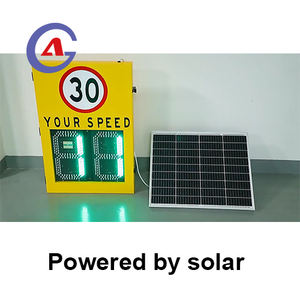 Radar Dopler de 2,4 GHz, 2 dígitos, Color Led amarillo, o 220V AC110, señal de visualización de velocidad de radar alimentada para advertencia de tráfico - Product Image 2