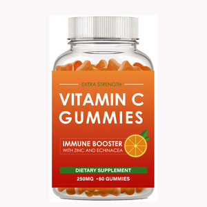 Gomitas de Vitaminas para el Cabello con Biotina Vegana Premium de Marca Privada OEM, Sabor a Naranja, Suplemento para el Crecimiento de la Piel y la Inmunidad, Vitamina C para Adultos - Product Image 1