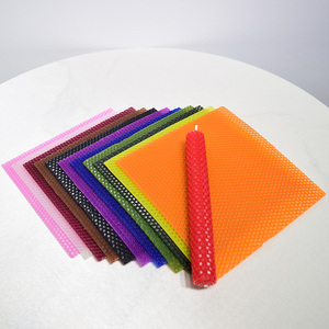 도매 저렴한 밀랍 시트 색상 선택 가능 벌집 기초판 비즈왁스 캔들 - Product Image 1