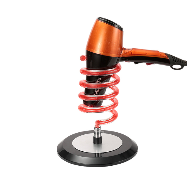 Hair Dryer Holder Salon Styling Storage Organizer Hairdryer Stand Bracket Spring Blower Holder