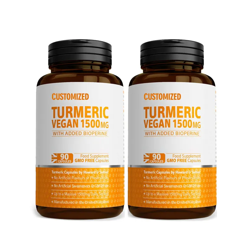 OEM GMP Joint Supplements Organic Turmeric Curcumin Ginger Pills Black Pepper Turmeric Pills Curcumin Capsules Curcumin