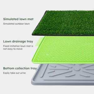 Alfombra de entrenamiento lavable de plástico con bandeja para cachorros, alfombra sanitaria grande para perros, para uso en interiores - Product Image 4