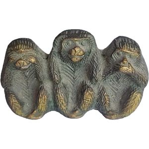 PARIJAT Artisanat Chinois Fengshui Collection En Laiton Singe Statue Maison Bureau Décoratif Animaux Sculptures À La Main pour La Maison - Product Image 2