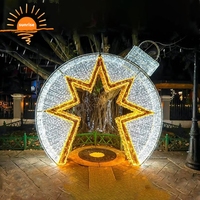 Arche lumineuse LED de Père Noël pour événements de Noël, décoration extérieure commerciale personnalisée pour centre commercial