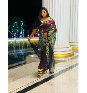 Vente en gros d'usine de magnifiques saris à sequins de créateur saris pakistanais pour femmes de fournisseur indien - Product Image 2