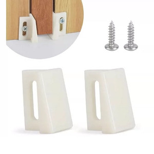 Blocco di Arresto Scorrevole <span class=keywords><strong>per</strong></span> Porta con Ammortizzatore d'Impatto Durevole, Accessorio <span class=keywords><strong>per</strong></span> Binario Nascosto <span class=keywords><strong>per</strong></span> <span class=keywords><strong>Porte</strong></span> Interne - Product Image 1