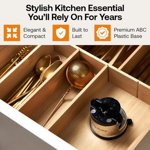 Afilador de cuchillos manos libres <span class=keywords><strong>global</strong></span> Base de succión de agarre eléctrico de fácil uso Ángulo preestablecido de 20 grados para todos los cuchillos para <span class=keywords><strong>Chef</strong></span> - Product Image 5