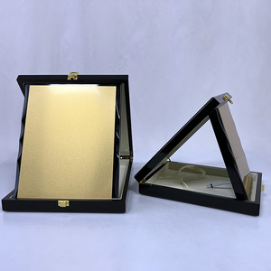 Tùy chỉnh giấy chứng nhận gỗ mảng Awards với hình dạng hình chữ nhật vàng bạc Bronze kim loại tấm MH-NJ0728 - Product Image 5