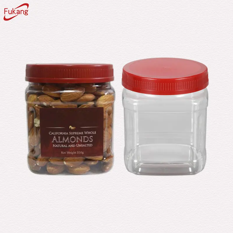 Botol Pet Bening 2.2 Lb (1Kg) untuk Kemasan Kacang Almond