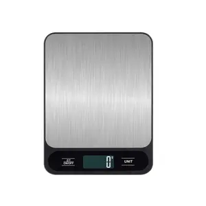Household Cooking Black Slim Weighing Scale Electronic Food Weight Digital Kitchen Scale