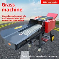Broyeur de foin multifonctionnel motorisé pour équipement agricole, capacité 4t/h, 220/380V, usage domestique, mélangeur d'aliments pour l'agriculture