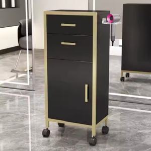 Carrito de Peluquería Móvil de Acero Inoxidable Moderno de Alta Calidad, Plegable, Herramienta de Lujo para Spa, Hotel y Cuidado en el Hogar - Product Image 1