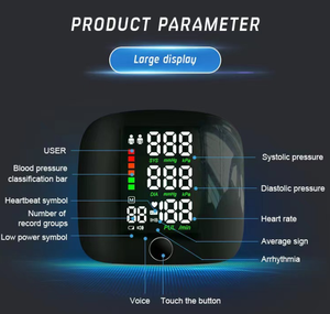 Medical Home Human Voice <b>Wireless</b> Digital Bp Machine Tensiomtros Meter Wrist Sphygmomanometer Electronic Blood Pressure Monitor - Product Image 5